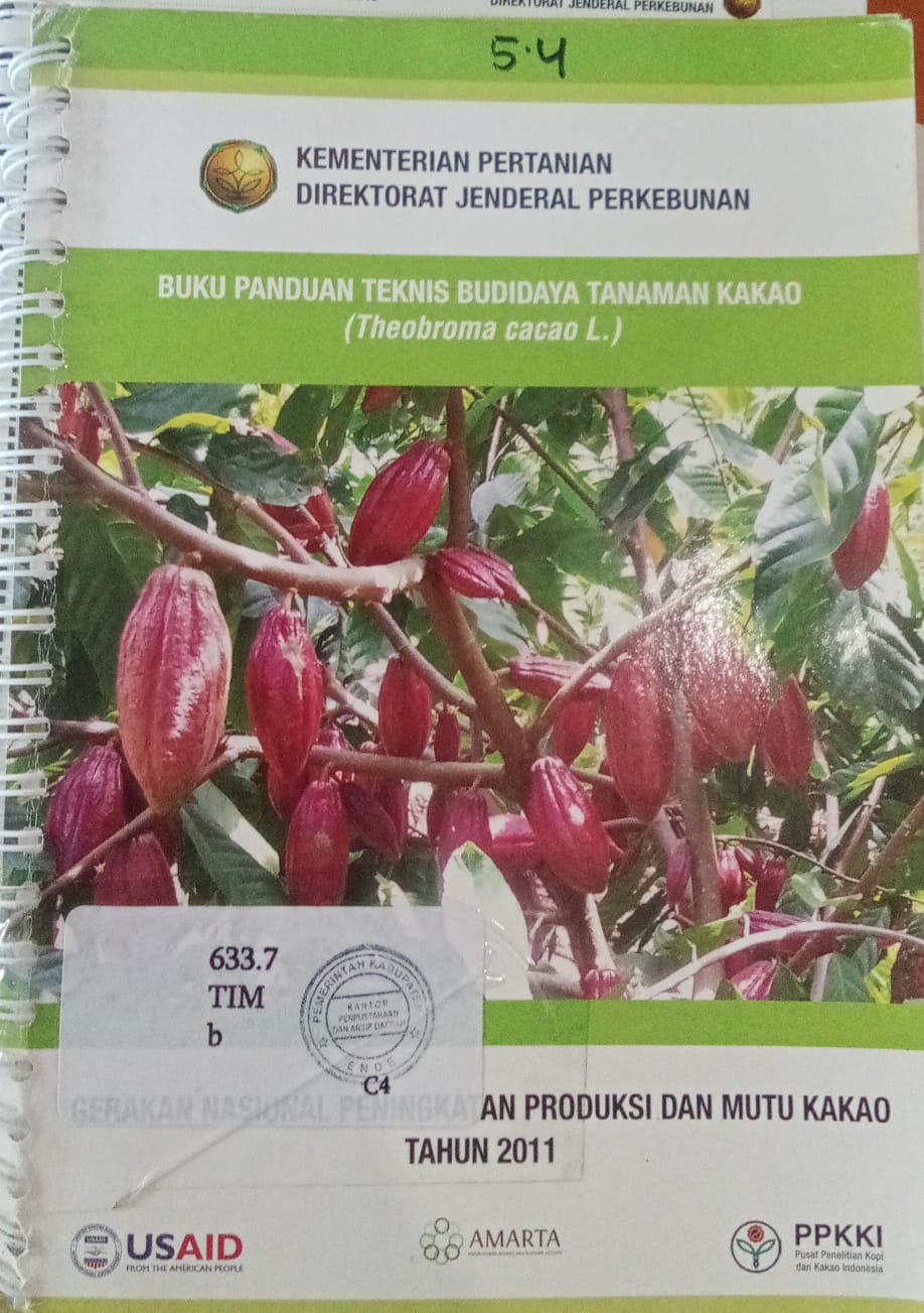 Cover Buku Panduan Teknis Budidaya Tanaman Kakao / Kementerian Pertanian Direktoral Jenderal Perkebunan