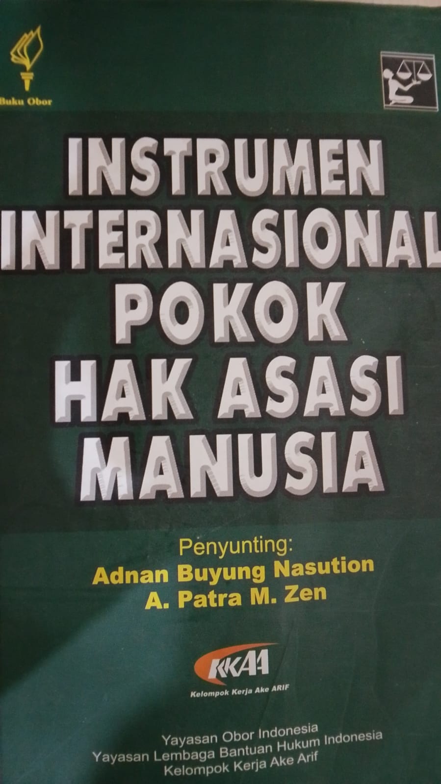 Cover Instrumen Internasional Pokok Hak Asasi Manusia / Patra