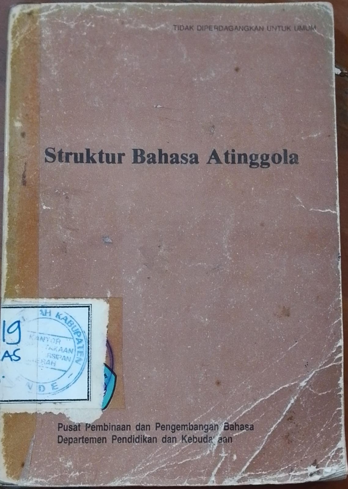 Cover Struktur Bahasa Atinggola / Tim