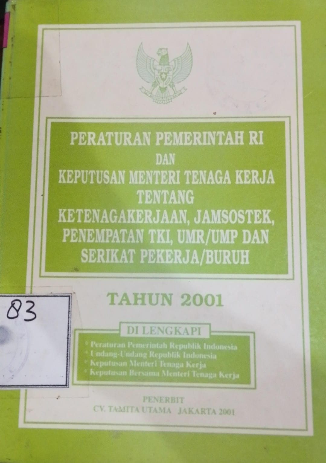 Cover Peraturan Pemerintah Ri Dan