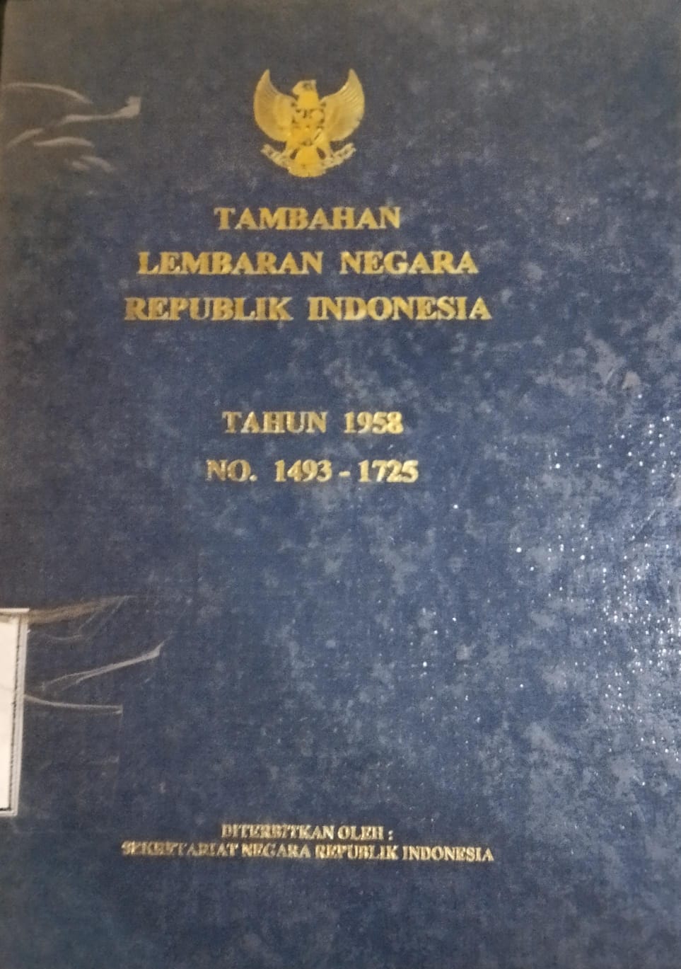 Cover Tambahan Lembaran Negara Republik Indonesia