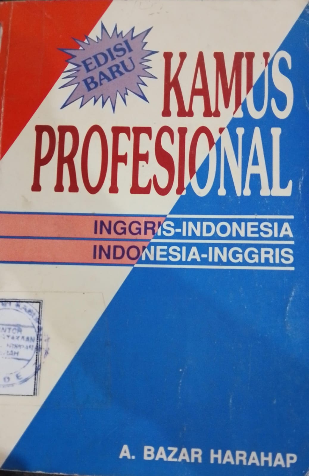 Cover Kamus Profesional; / Bazar Harahap