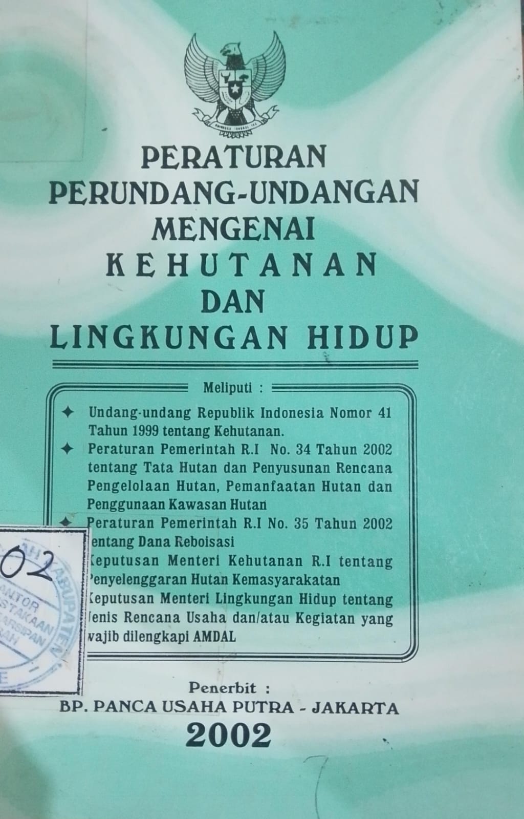 Cover Peraturan Perundang-Undangan Mengenai Kehutanan
