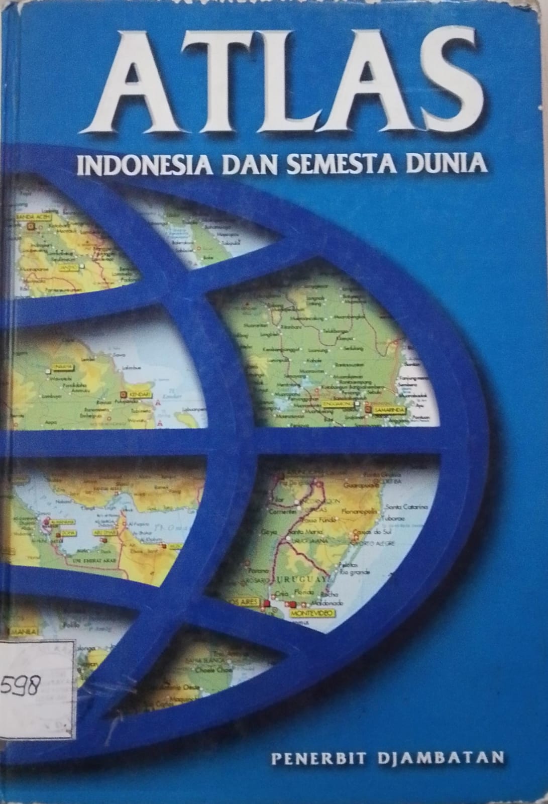 Cover Atlas indonesia Dan Semesta Dunia / Adinegoro Udin