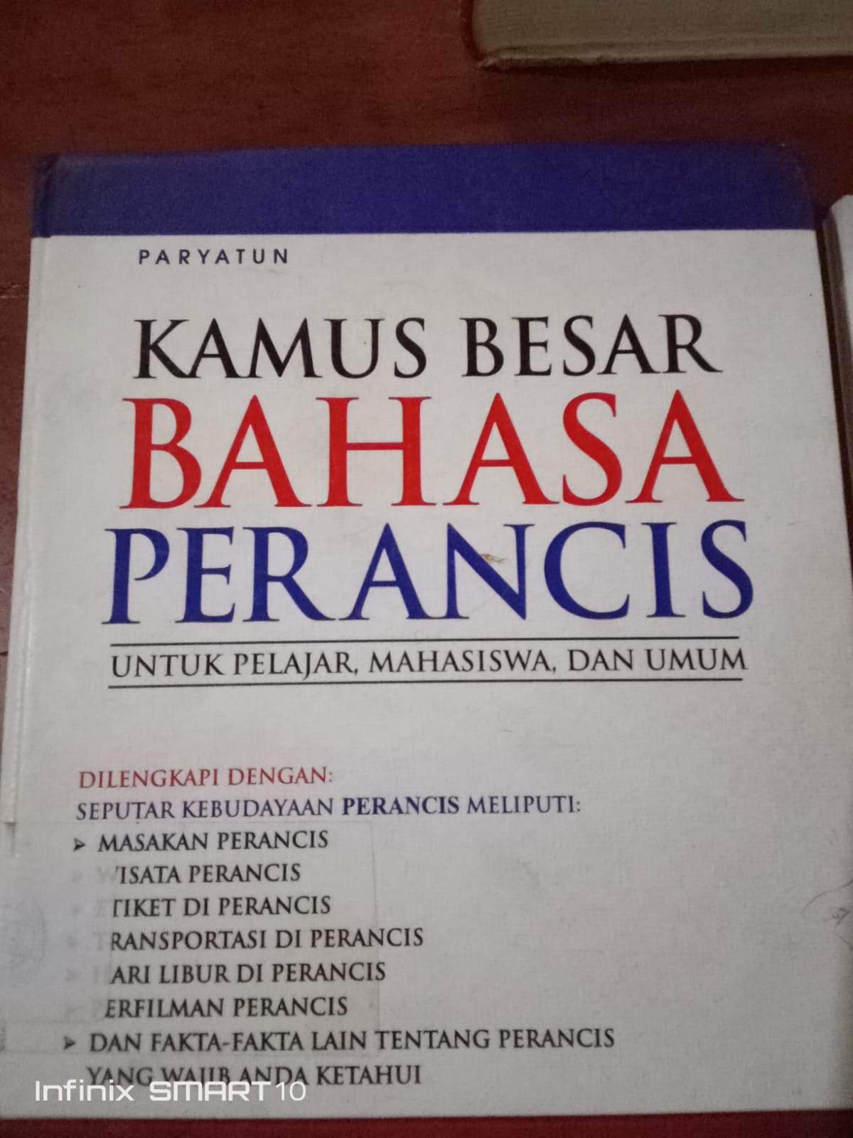 Cover Kamus Besar Bahasa Perancis / Paryatun