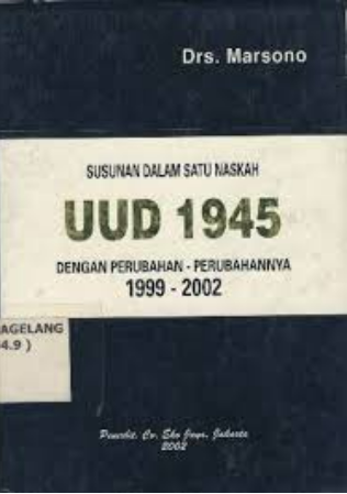 Cover Susunan Dalam Satu Naskah / Marsono