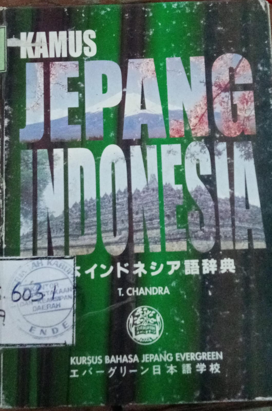 Cover Kamus Jepang Indonesia / T.Chandra