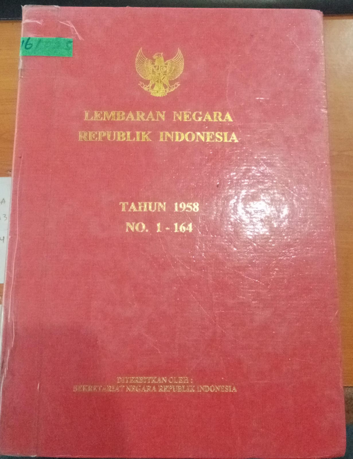 Cover Lembararan Negara Repubelik Indonesia / Lembaran Negara