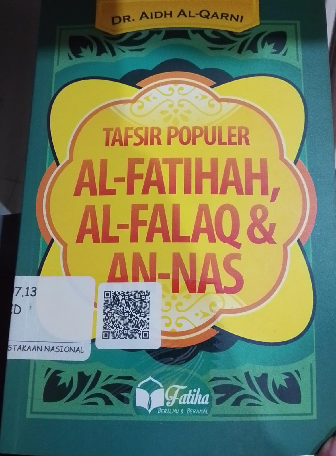 Cover Tafsir Populer Al-Fatihah, Al-Falaq & An-Nas