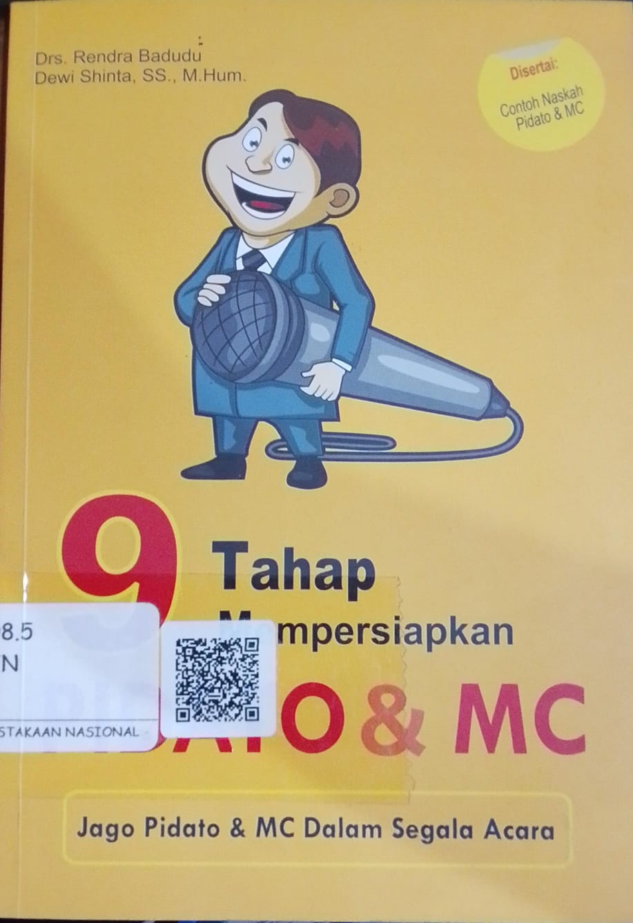 Cover 9 Tahap Mempersiapkan Pidato & Mc / Rendra Badudu