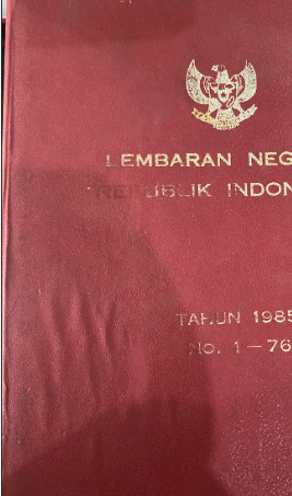 Cover Lembaran Negara / Lembaran