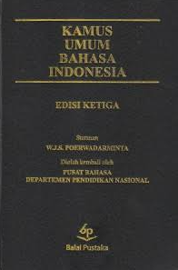 Cover Kamus Umum bahasa Indonesia / Poerwadarminta