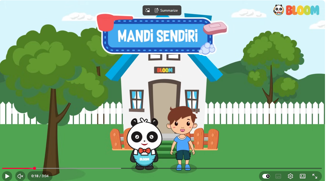 Cover Video Kemandirian Anak Usia Prasekolah : Mandi Sendiri