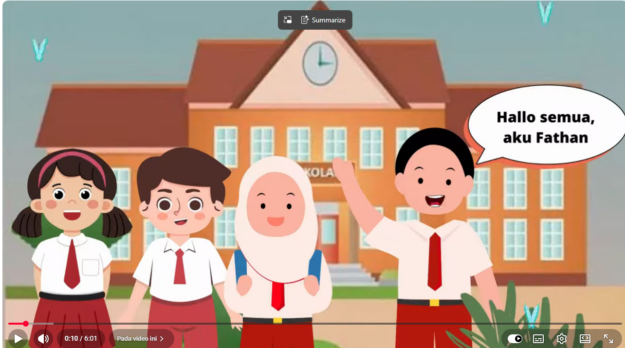 Cover Video Animasi Pendidikan Karakter " Tanggung Jawab dan Disiplin " / NOVIA WHILIS