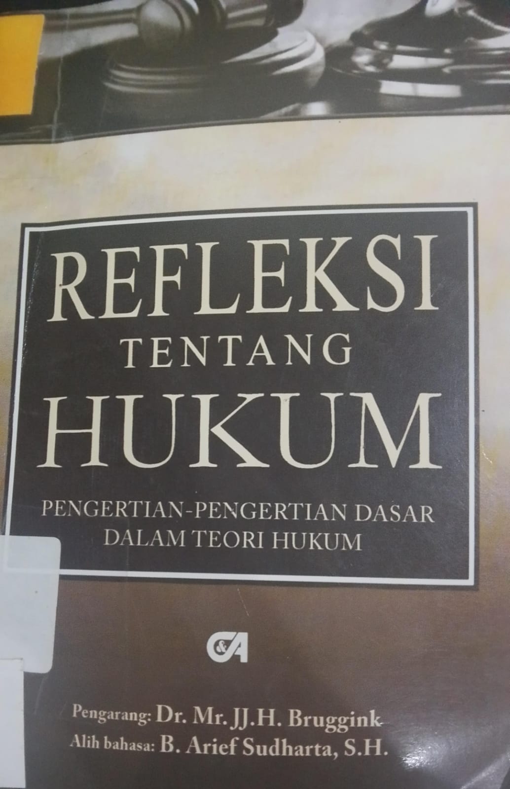 Cover Refleksi Tentang Hukum / Bruggink