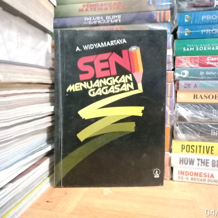Cover Seni Menuangkan Gagasan / Widyamartaya