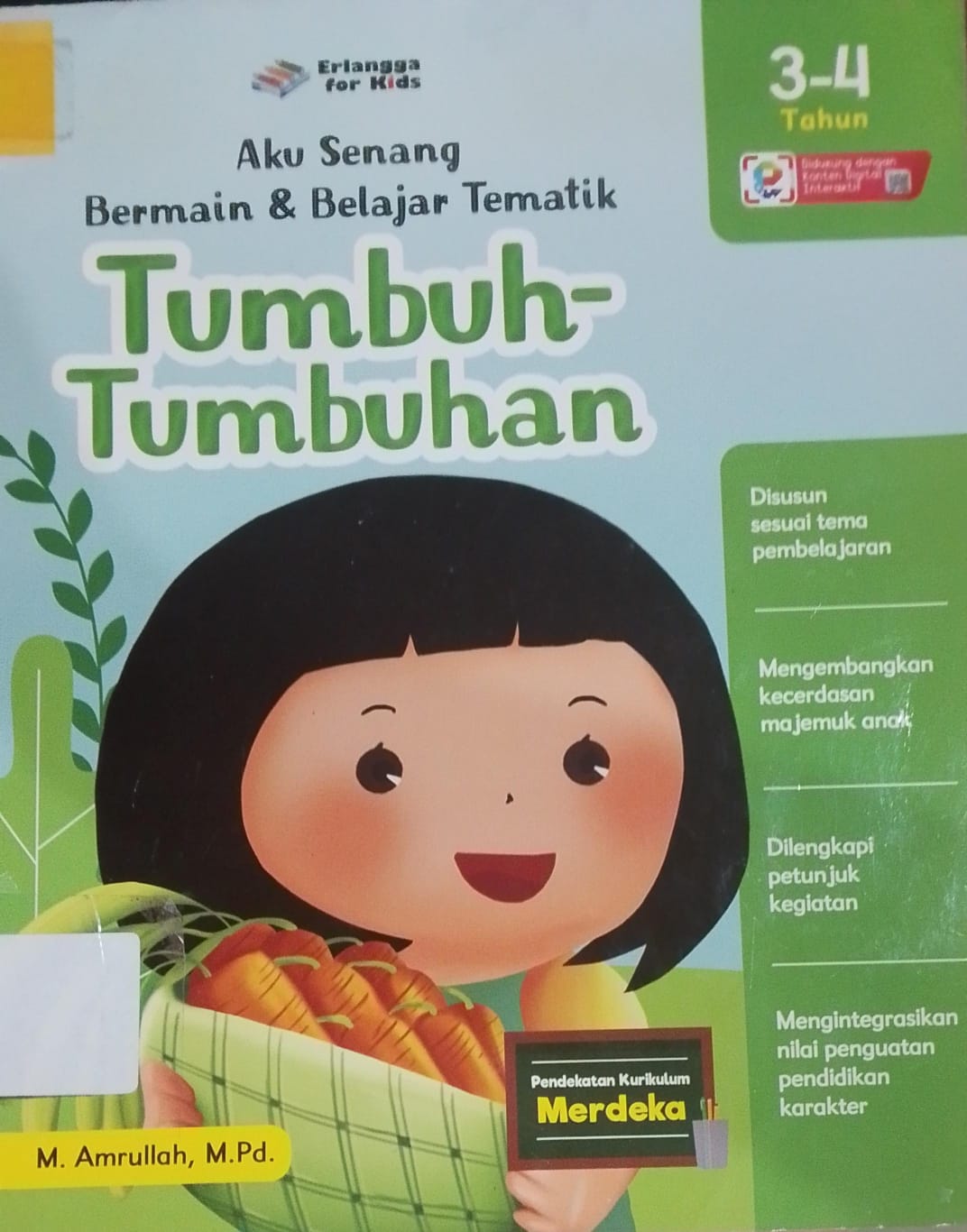 Cover Aku Senang Bermain & Belajar Tematik Tumbuh-Tumbuhan / M. Amrullah