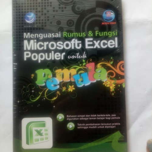 Cover Menguasai Rumus Dan Fungsi ; Fungsi Microsoft Excel Populer untuk Pemula / Madcoms