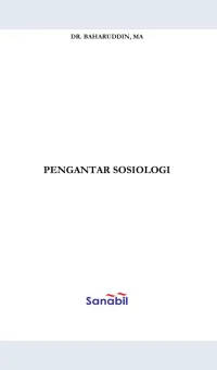 Pengantar Soisiologi / Baharuddin